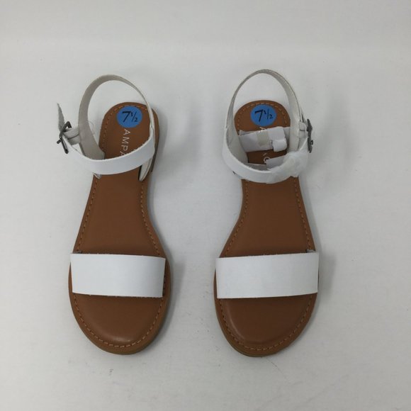 Women's Rampage Open Toe Ankle Strap Sandals, White MACI size 7.5M - Picture 3 of 10